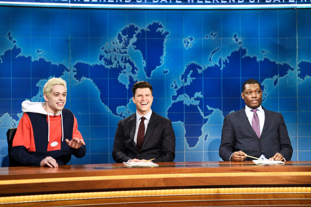Pete Davidson, Colin Jost, and Michael Che on Weekend Update