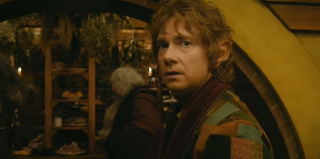 Bilbo in his Hobbit Hole in &quot;The Hobbit: An Unexpected Journey&quot;