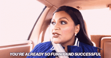 Mindy Kaling in a car saying &quot;You&#x27;re already so funny and successful&quot; in &quot;What the Fit&quot;