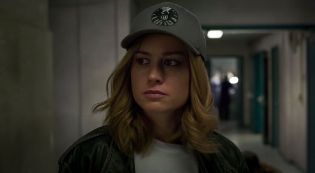 Brie wearing a cap in a scene from the movie