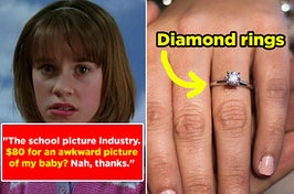 An awkward school picture, and a diamond ring