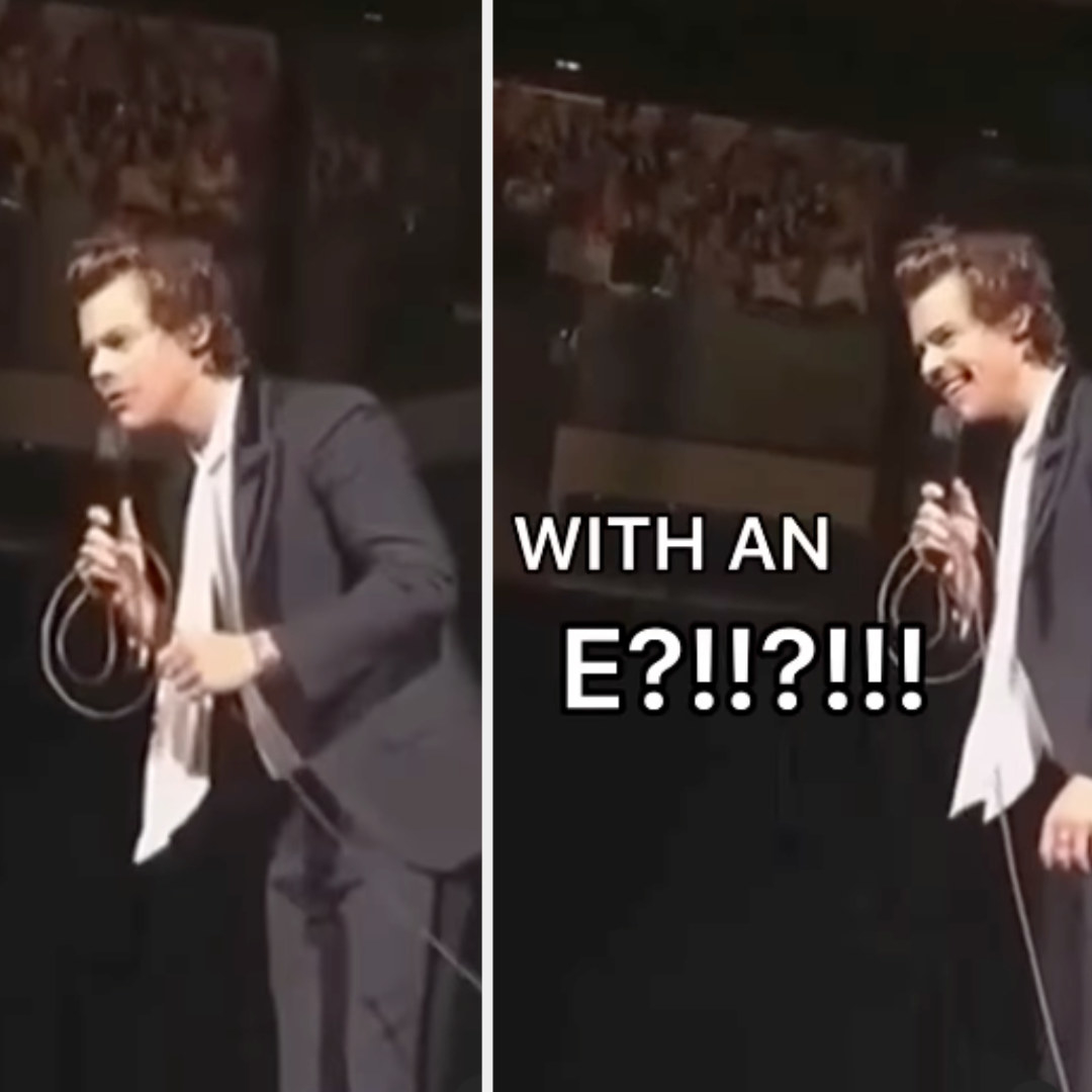 Harry Styles trying to understand a fan&#x27;s name
