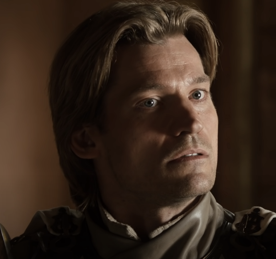 Nikolaj with light features and long hair for his character