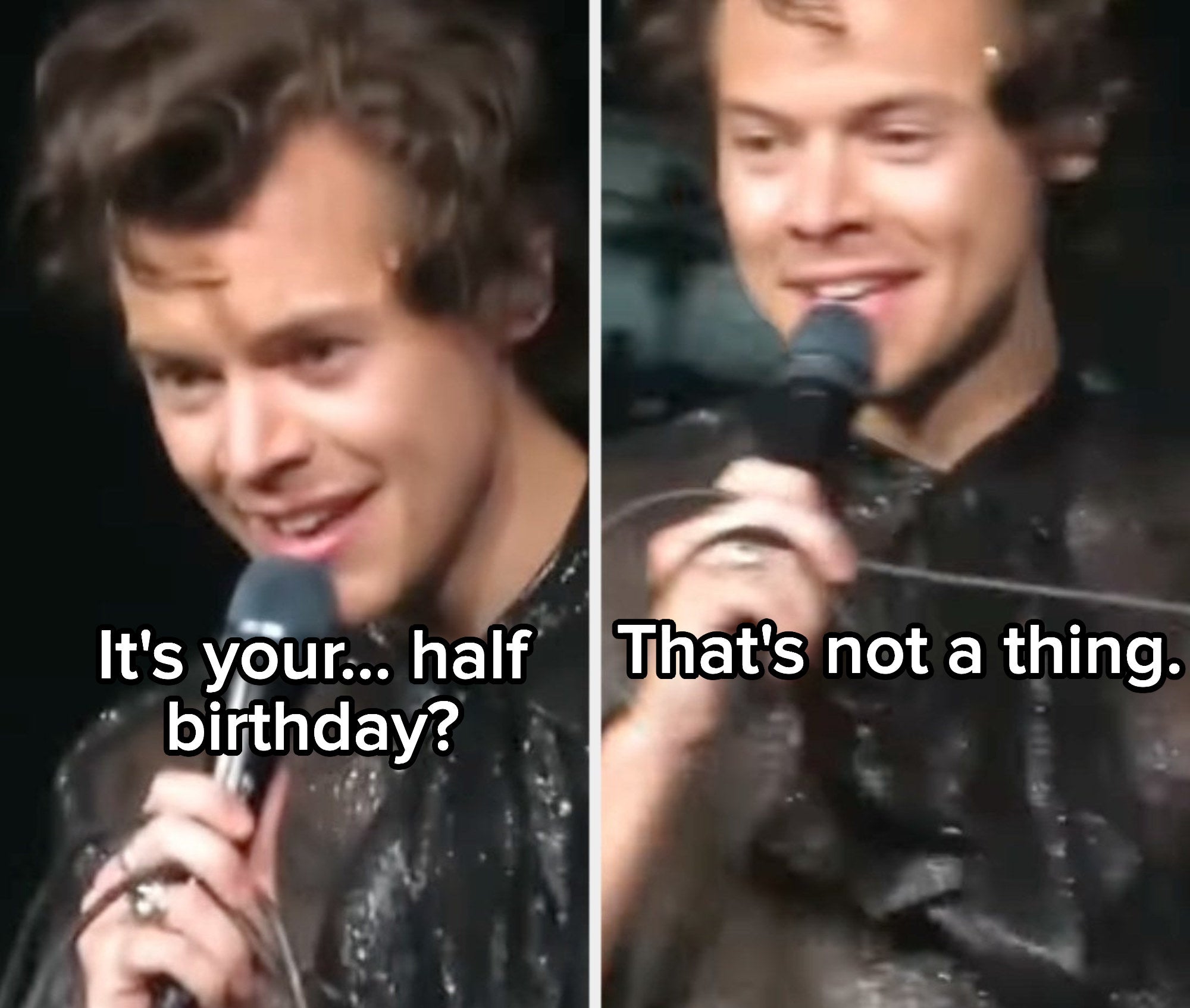 Harry Styles saying &#x27;that&#x27;s not a thing&#x27;