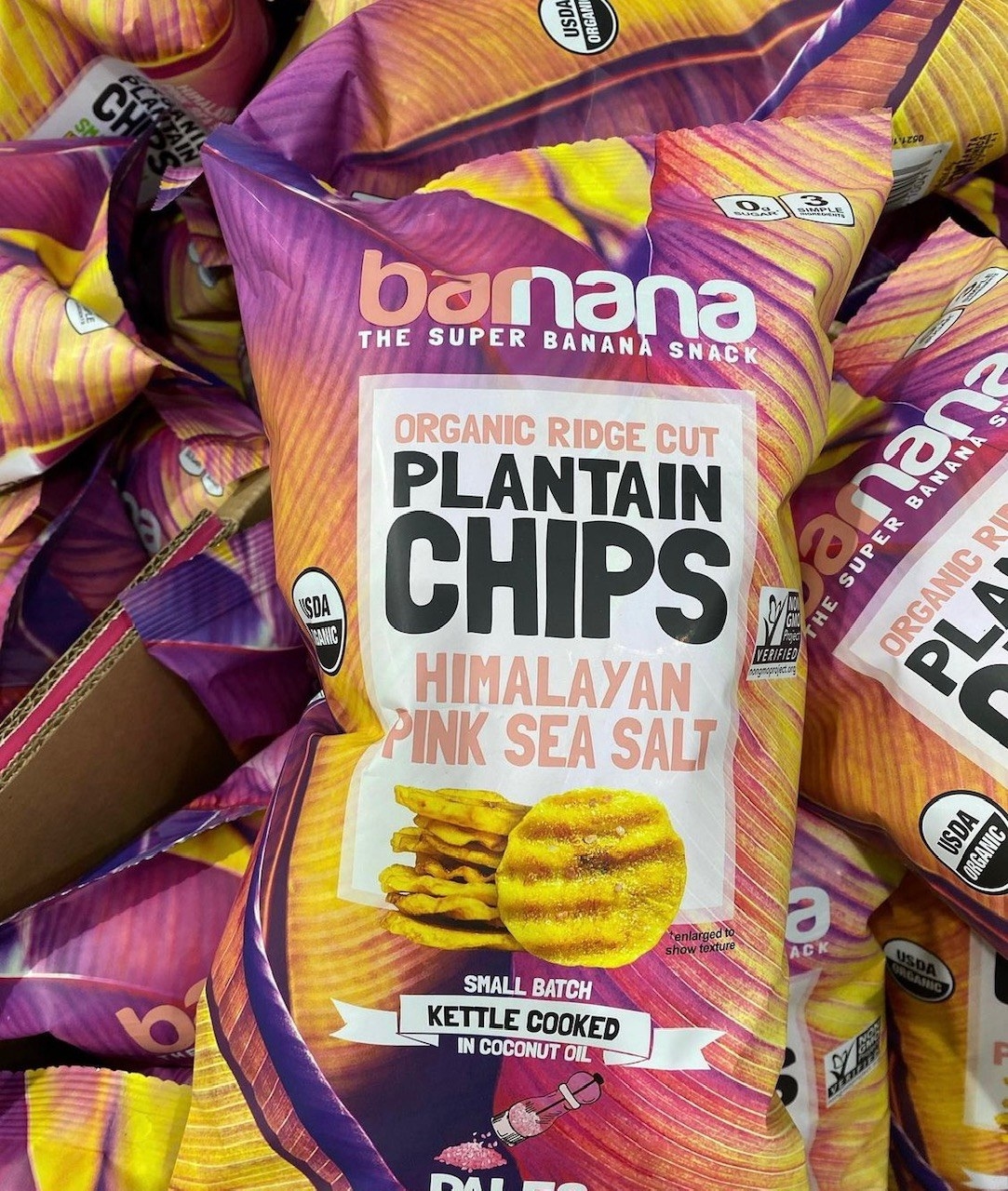 A bag of plantain chips