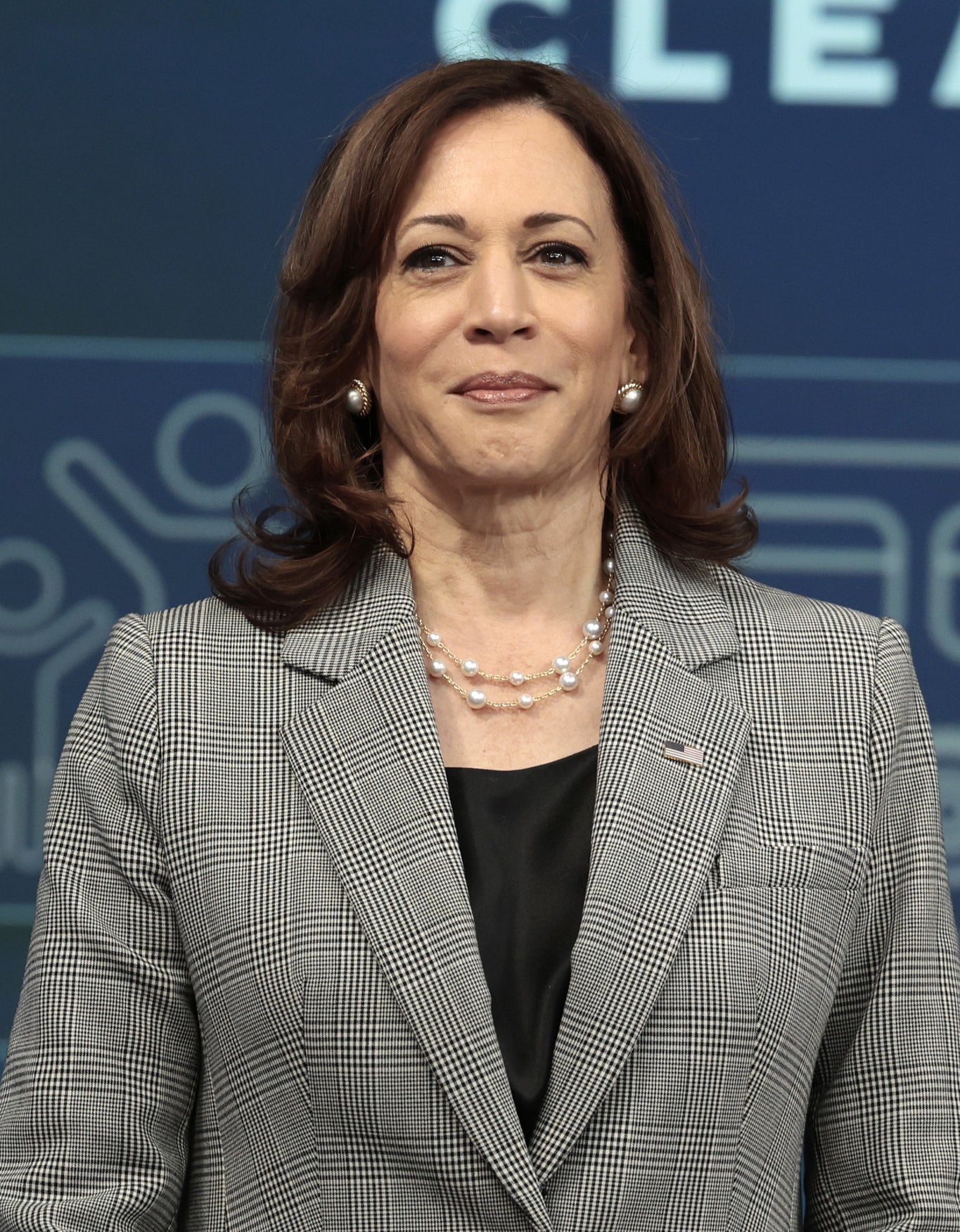 Kamala Harris smiling