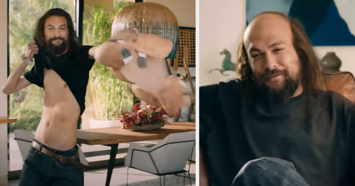 Jason Momoa in a 2020 Super Bowl commercial