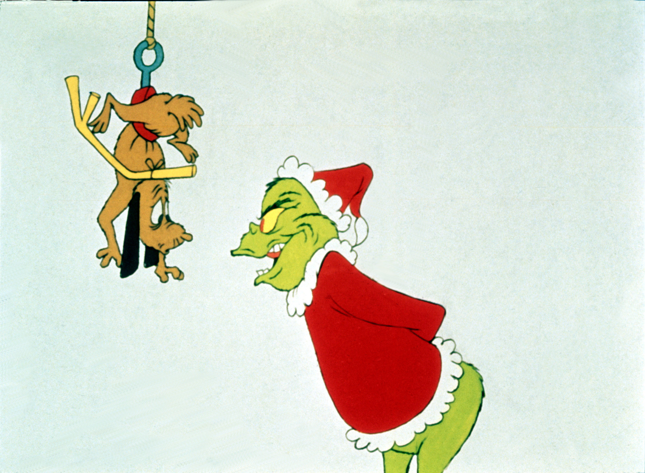 Max and The Grinch in How the Grinch Stole Christmas
