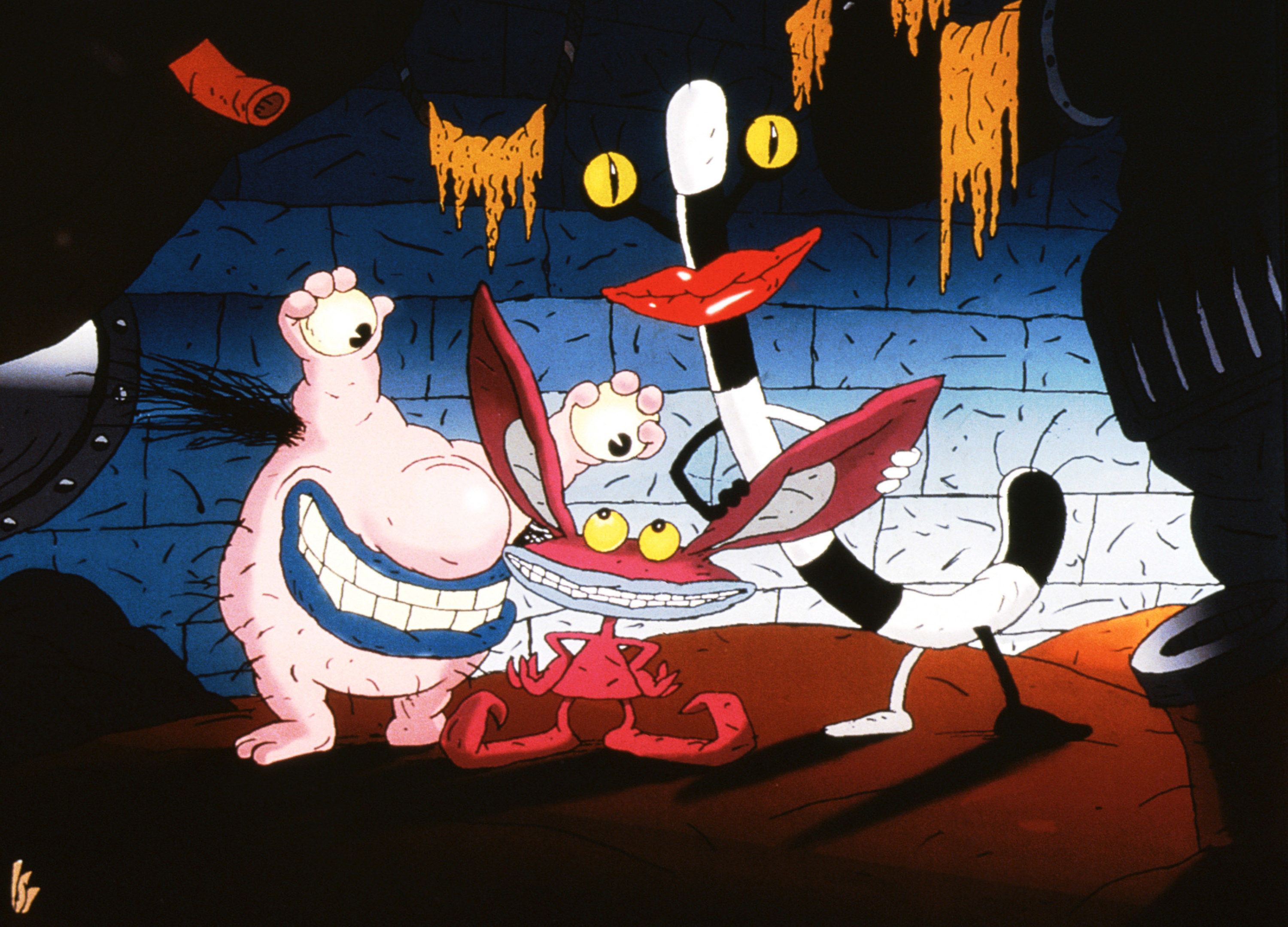 Krumm, Ickis and Oblina in AAAHH!!!! Real Monsters