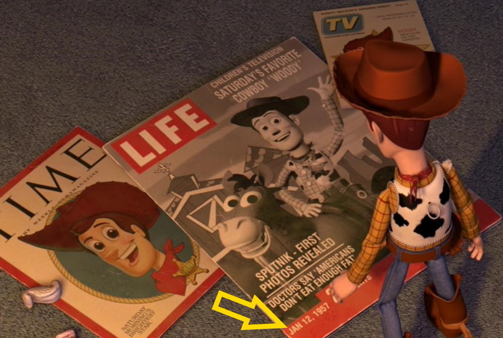 screenshot of an Easter egg from the &quot;Toy Story&quot; franchise