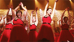 The New Directions performing at a competition in &quot;Glee&quot;