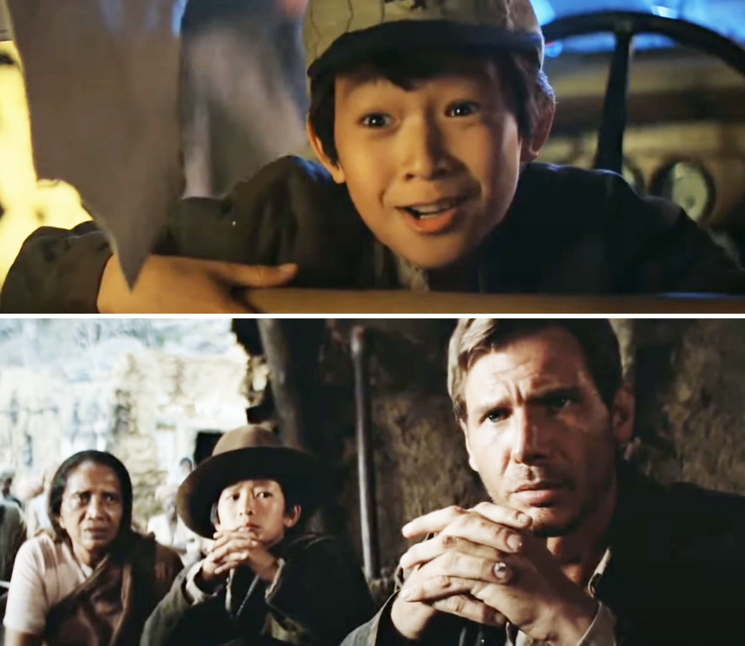 Ke as a young boy in the film