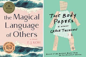Covers of The Magical Language of Others on left and The Body Papers on right