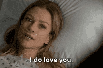 JJ in the hospital bed declaring her love for Reid