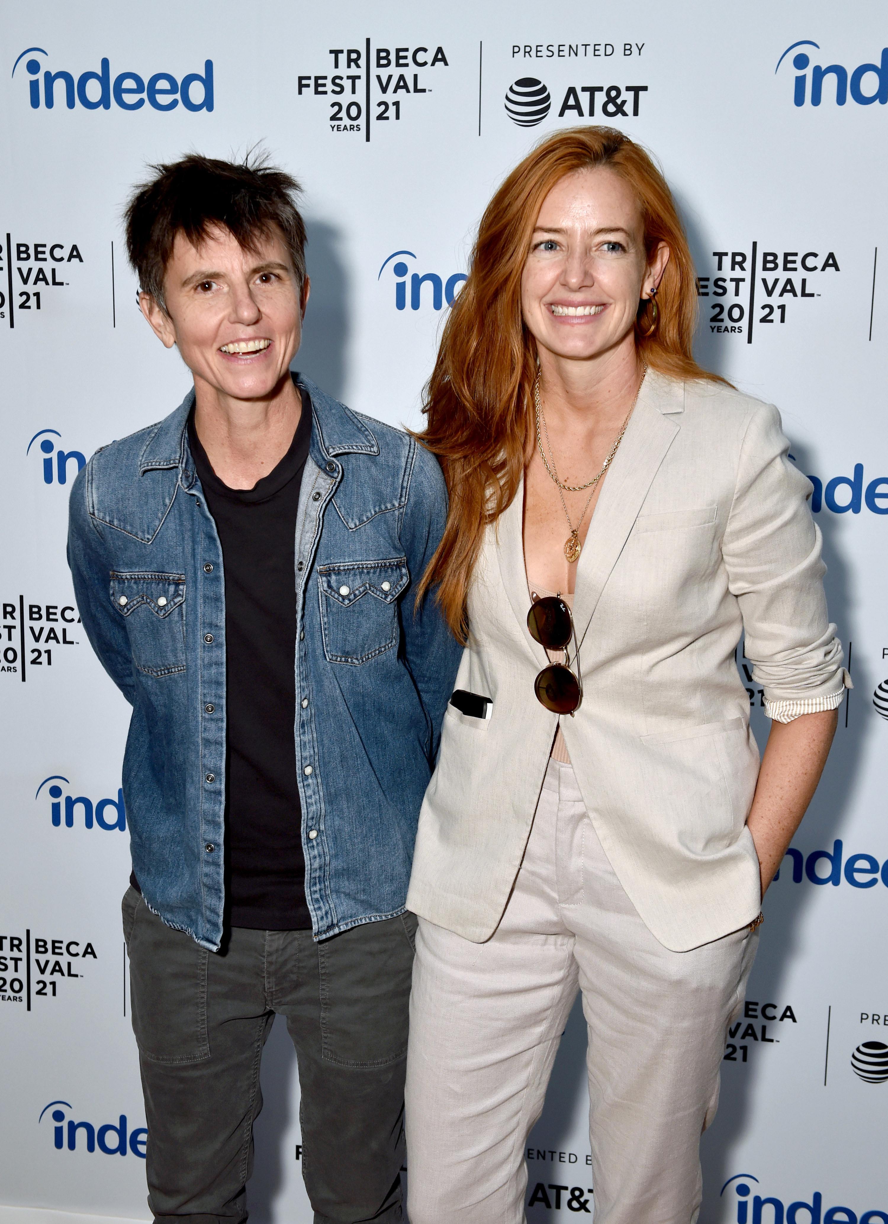 Tig Notaro and Stephanie Allynne at an event