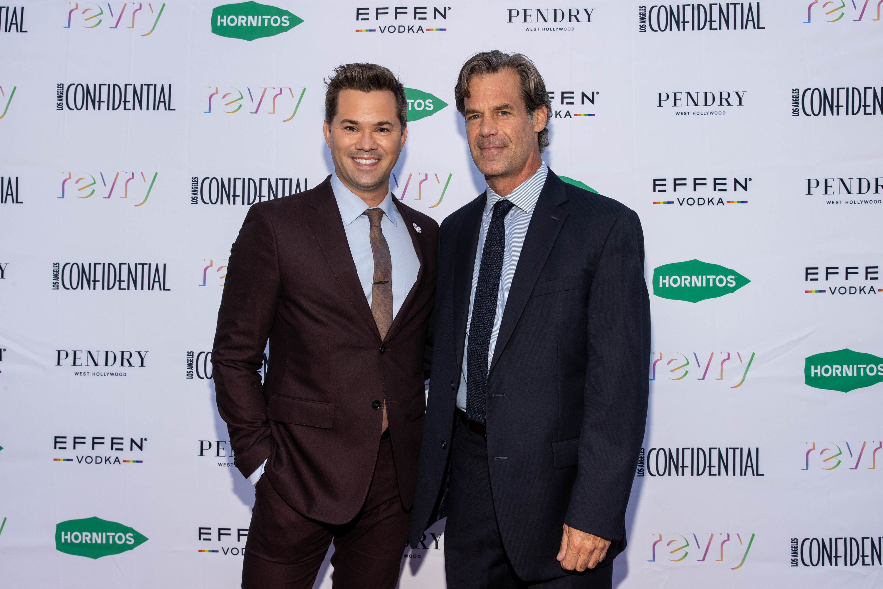 Andrew Rannells and Tuc Watkins at an event