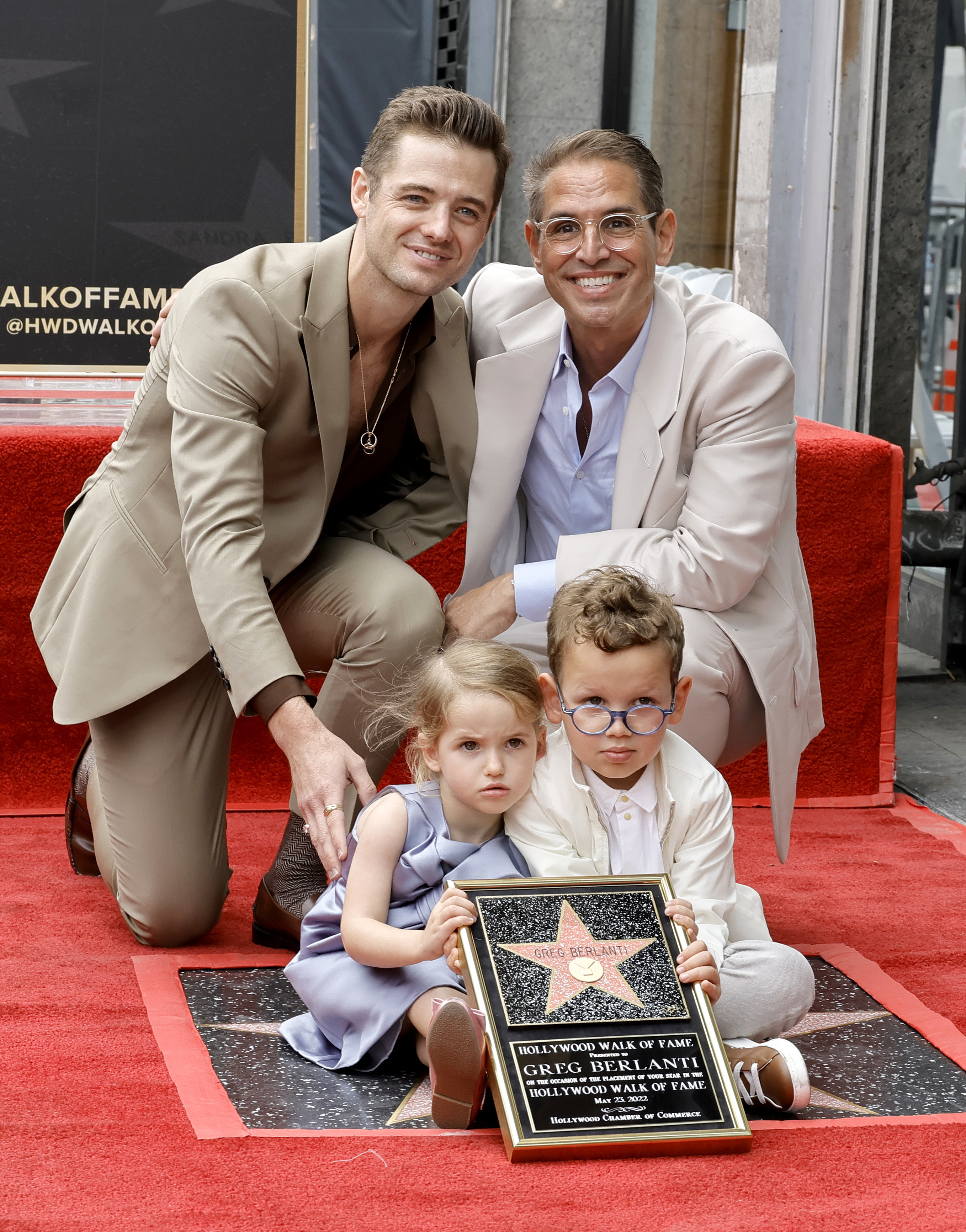 Robbie Rogers, Greg Berlanti, and their two kids