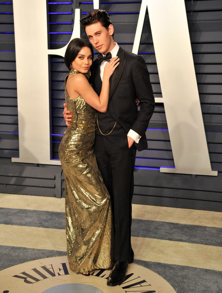 Austin and Vanessa on a red carpet together years ago