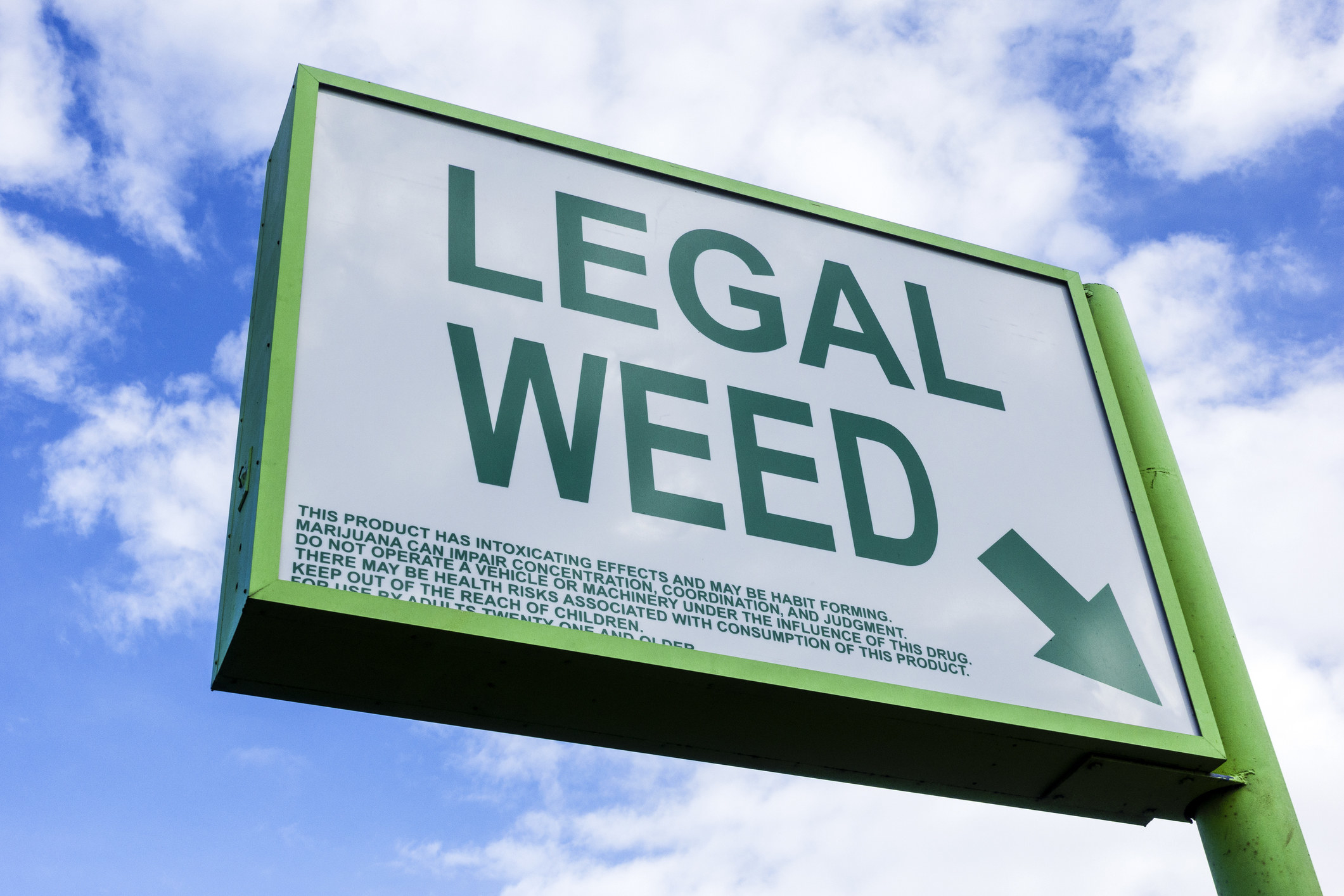a legal weed sign