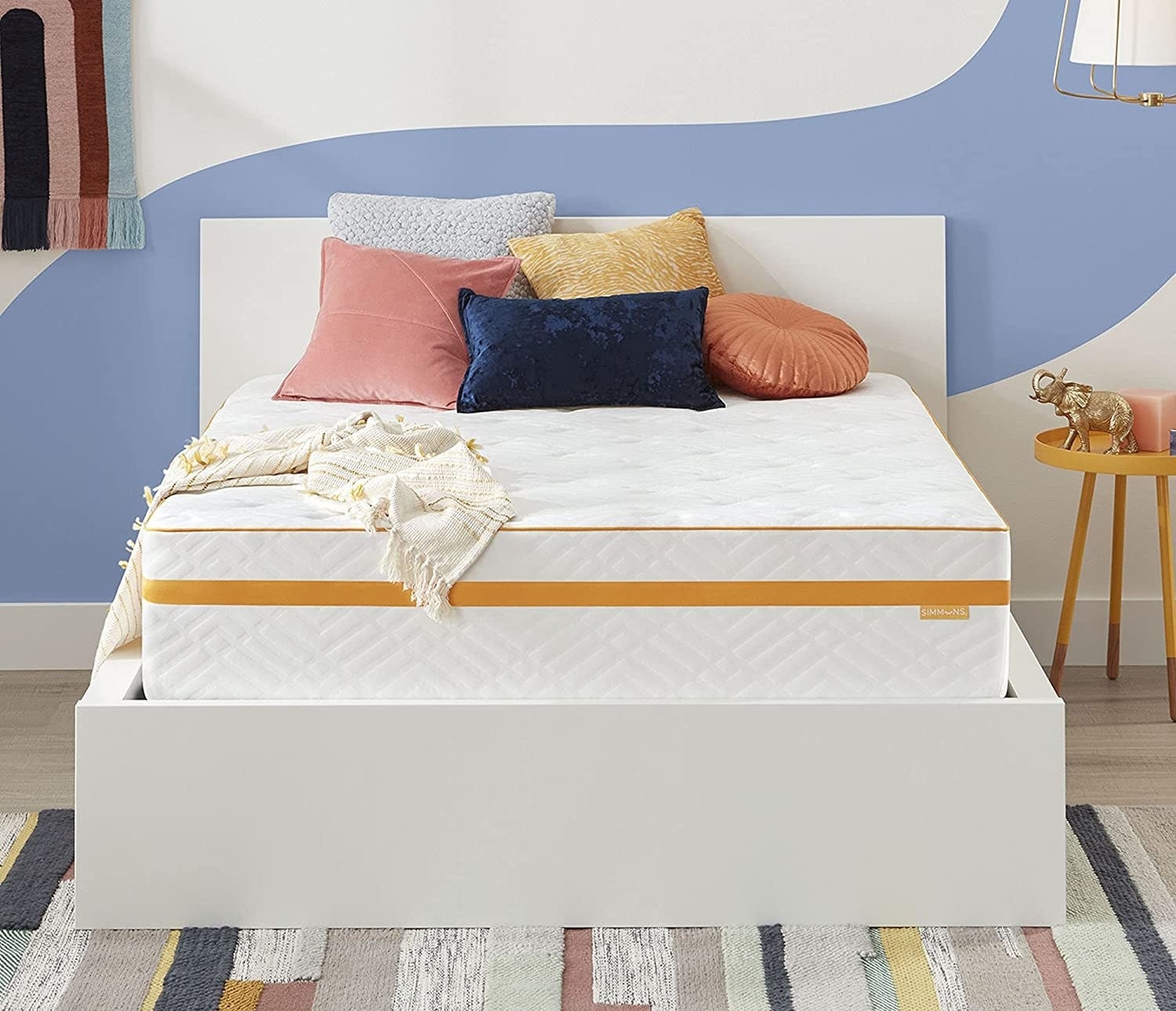 mattress on a bed frame