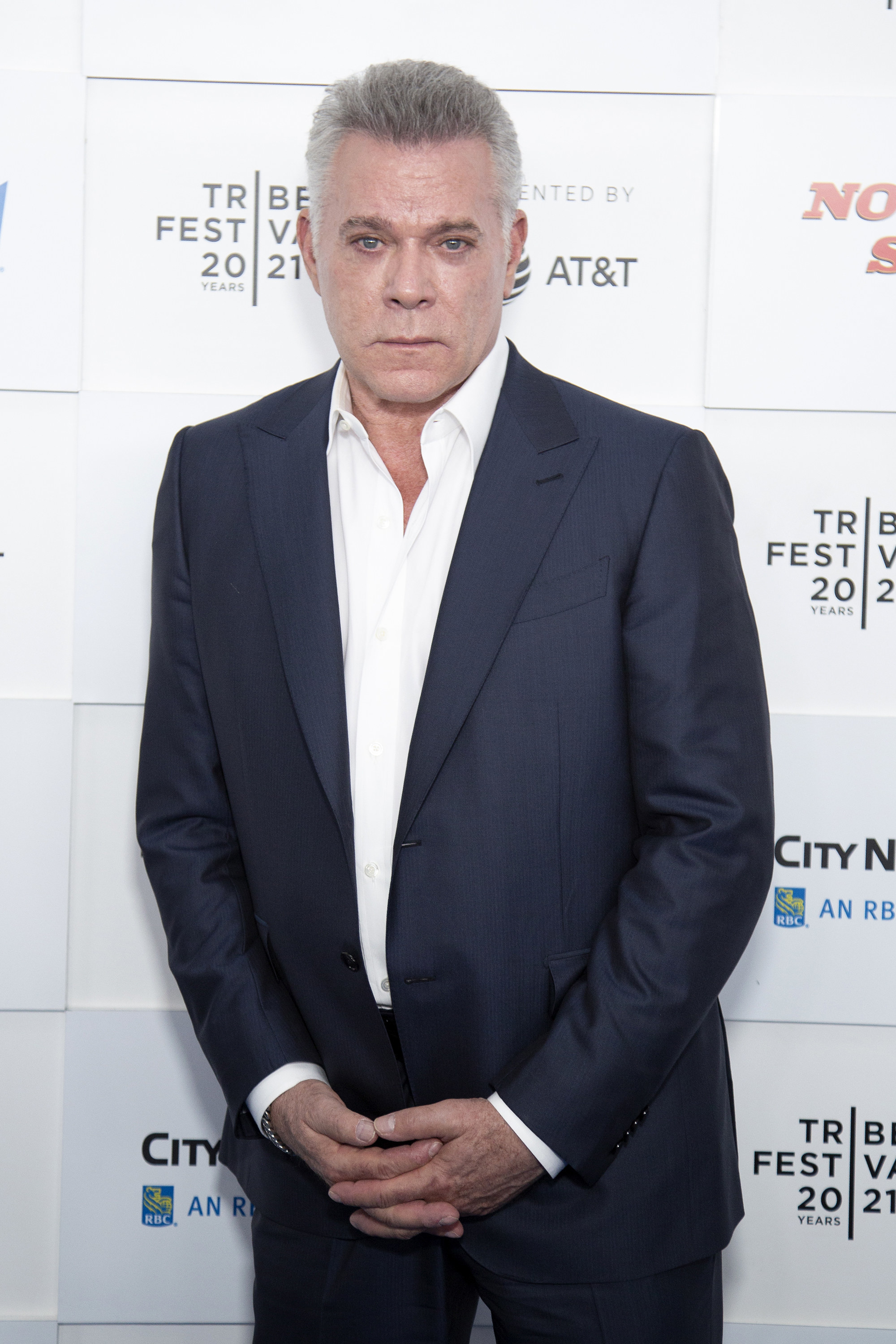 Ray Liotta poses at the premiere of &quot;No Sudden Move&quot; in 2021