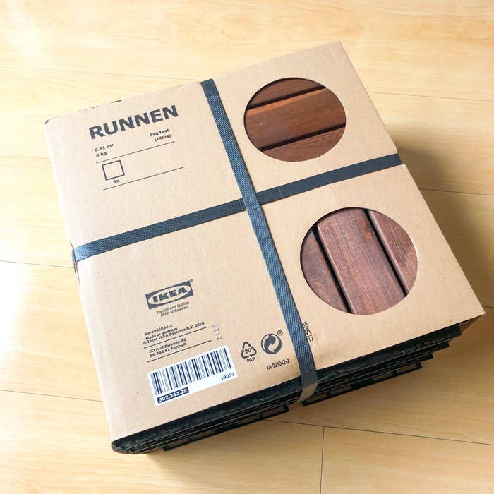 IKEA（イケア）のおすすめの便利アイテム「RUNNEN ルッネン フロアデッキ 屋外用」