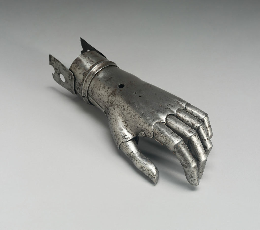 a metal hand