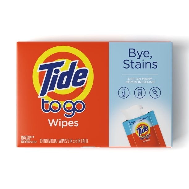 Box of Tide to go wipes