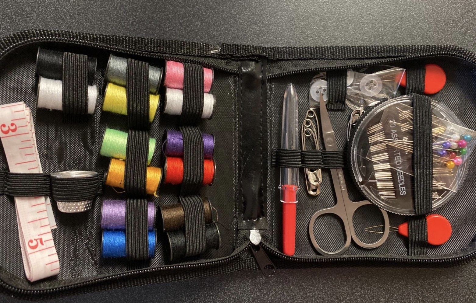 reviewer photo showing the sewing kit