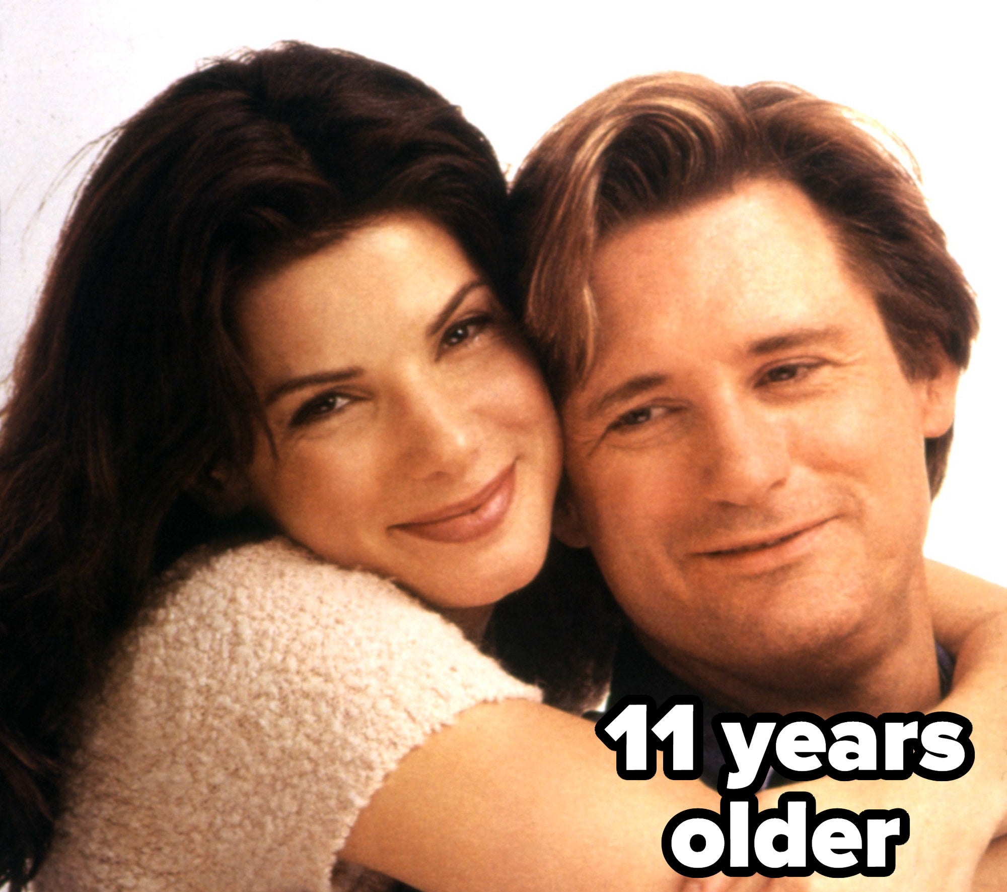 Sandra Bullock and Bill Pullman in While You Were Sleeping