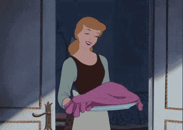 cinderella with tons of clothes