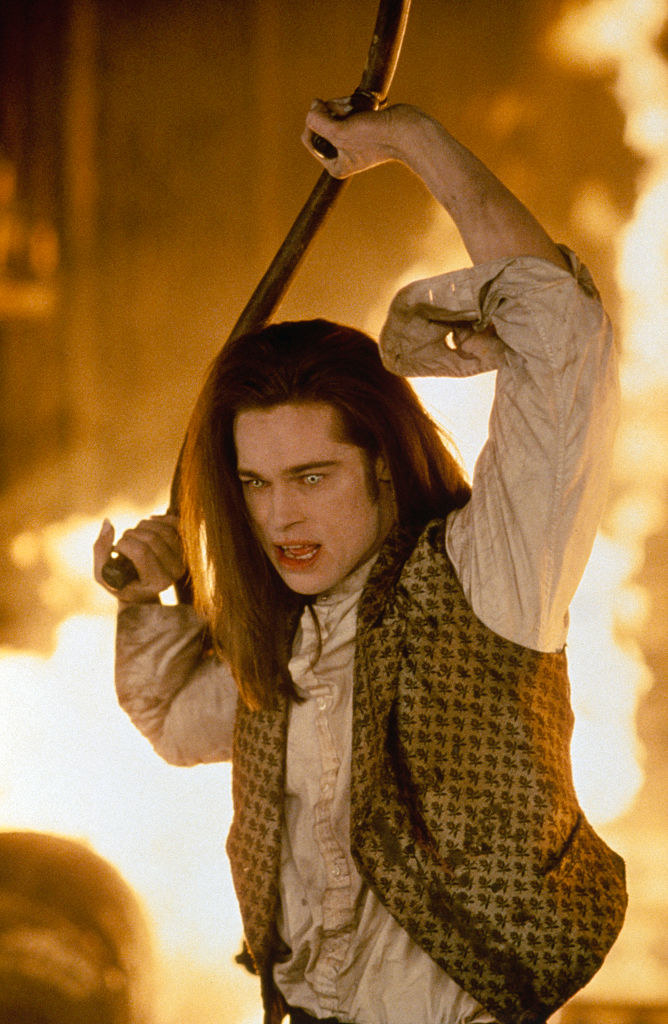 Pitt in the film as a vampire