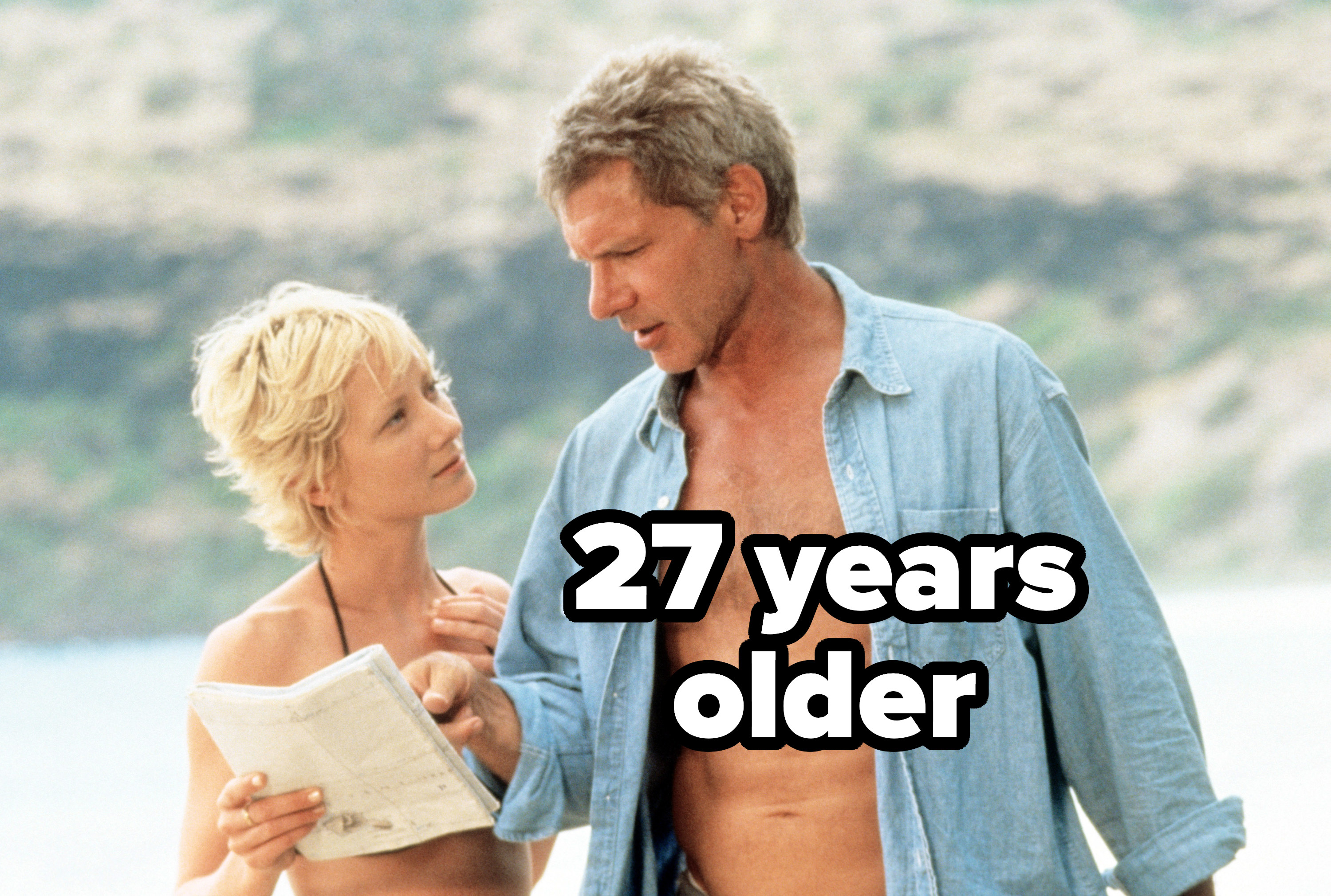 Anne Heche and Harrison Ford in Six Days, Seven Nights