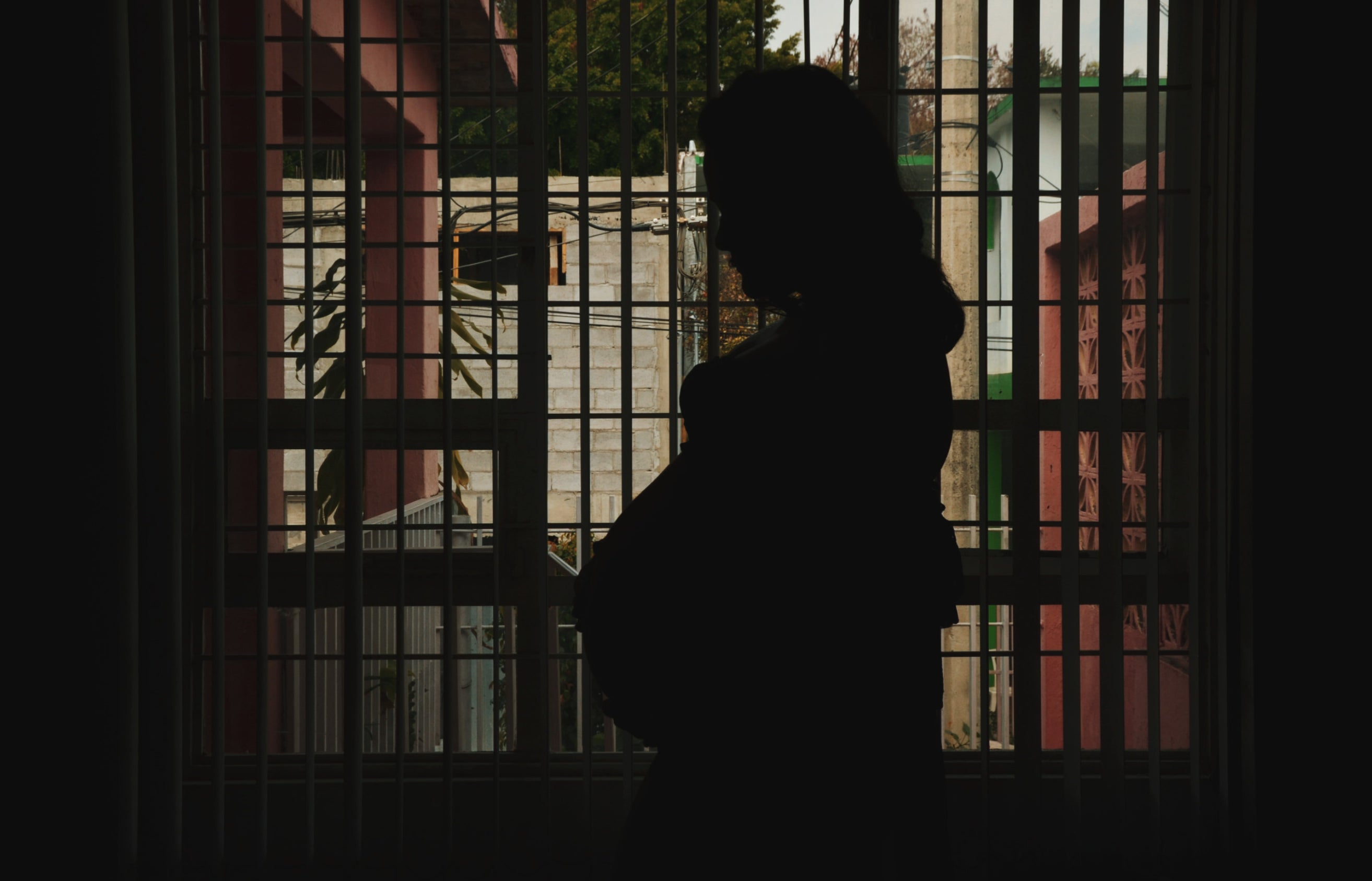 A pregnant person in jail