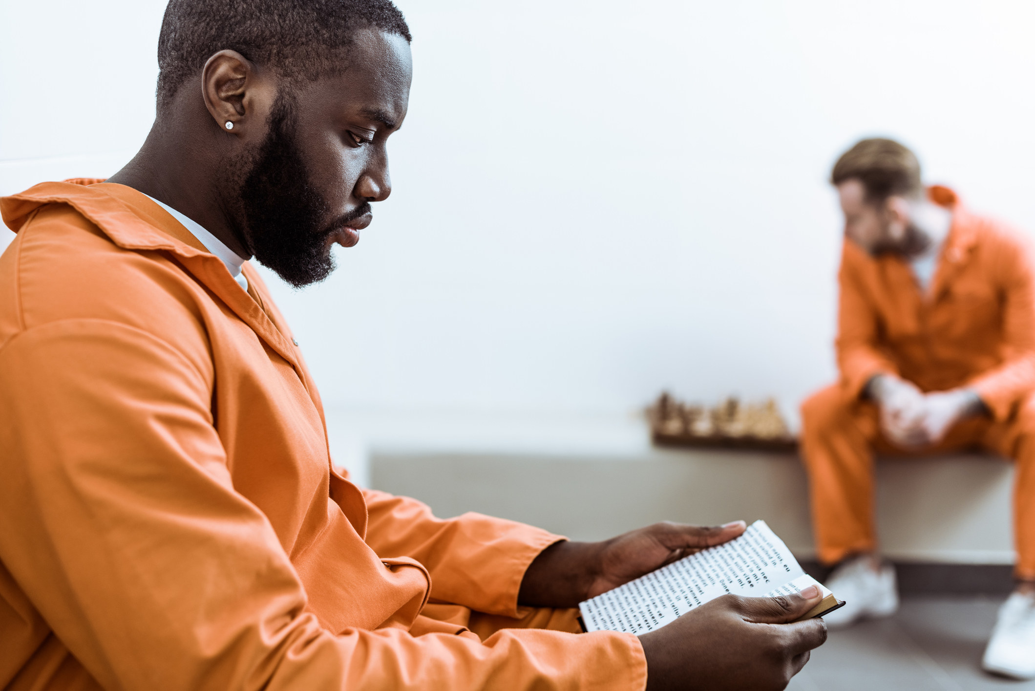 a prisoner reading