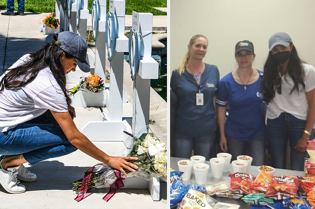 Meghan Markle Visited Uvalde To Donate Food To Volunteers And Pay Tribute To The..