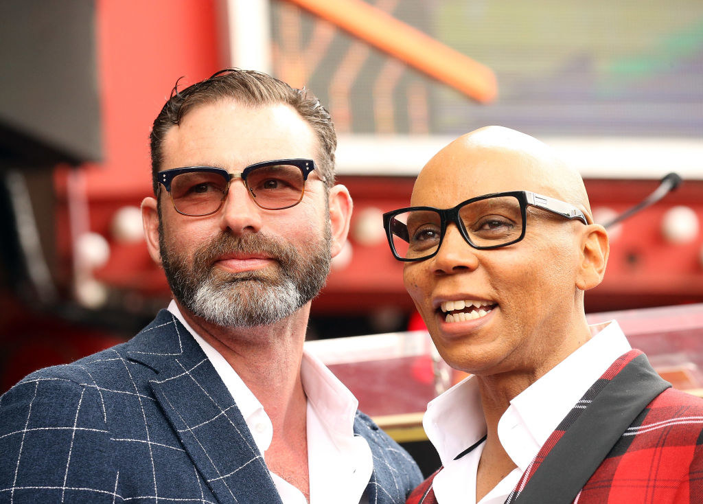 RuPaul and Georges posing on a red carpet
