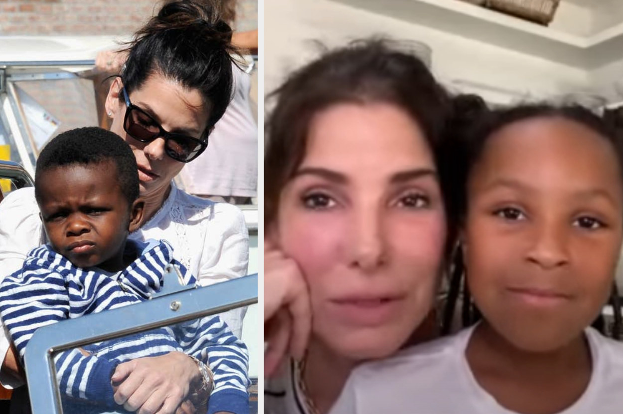 Sandra Bullock and her son, Louis, are pictured at the 2013 Venice International Film Festival, Sandra and her daughter, Laila, appear during a &quot;Red Table Talk&quot; interview