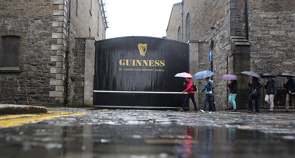 The gate to the Guinness storefront in Dublin