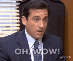 Michael Scott on &quot;The Office&quot; saying, &quot;Oh, wow&quot;