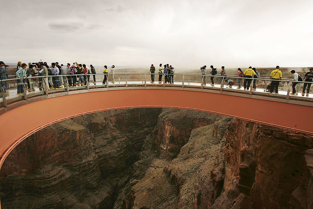 The skybridge at the Grand Canyon