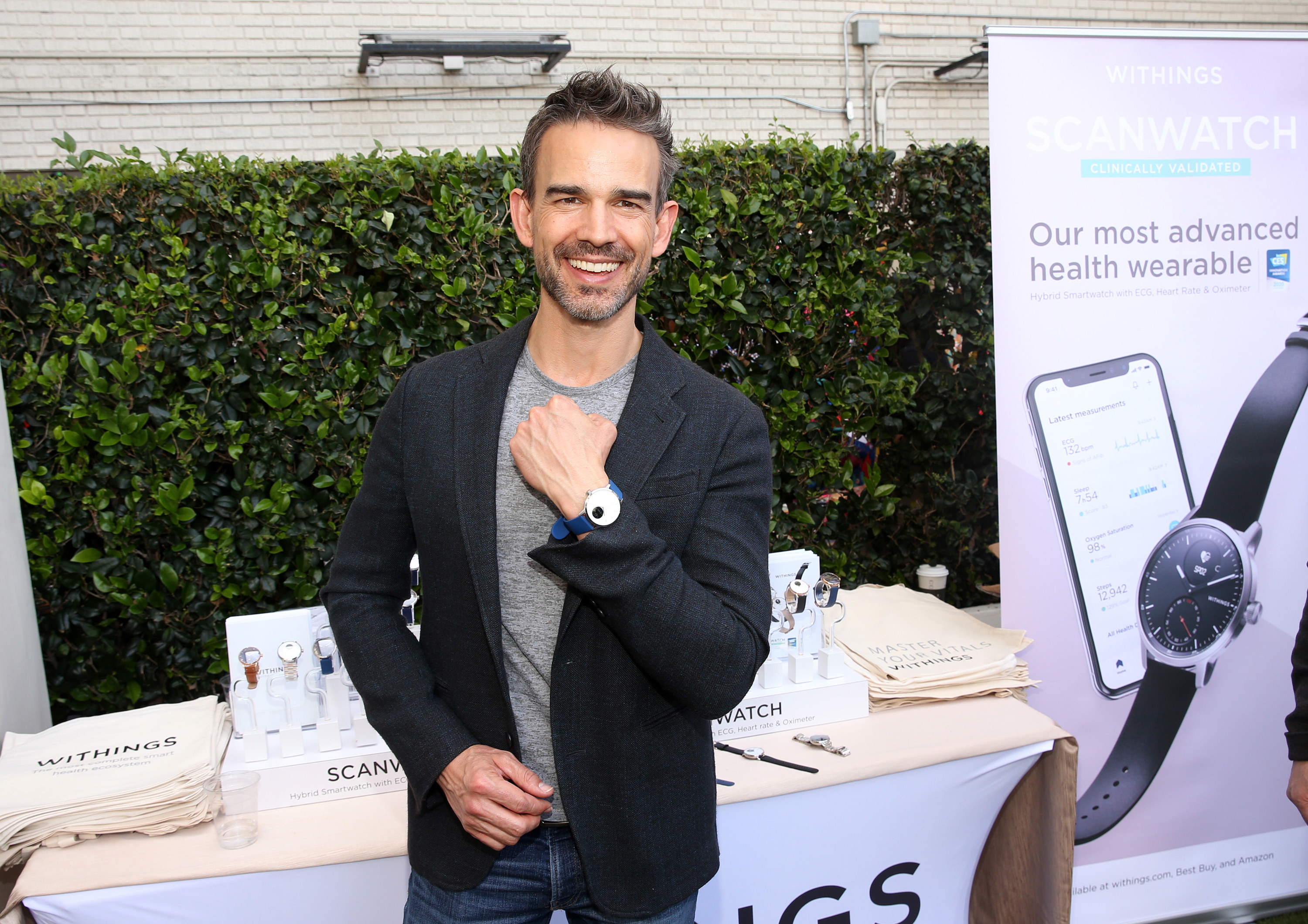 Christopher Gorham shows off his watch