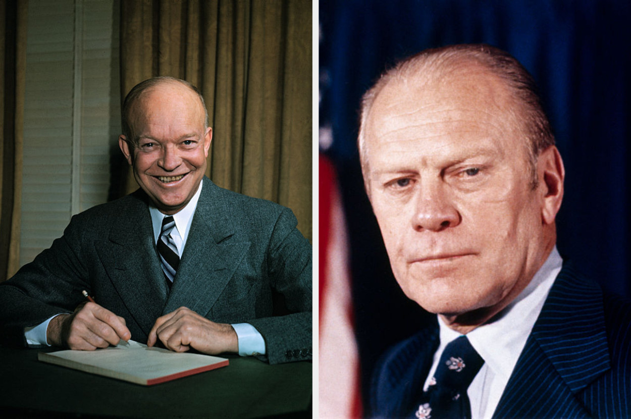 side by side of Eisenhower and Ford
