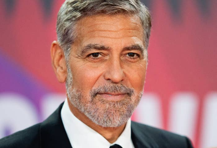 Clooney at a movie premiere