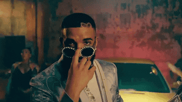 A gif of Drake in his music video for Way 2 Sexy