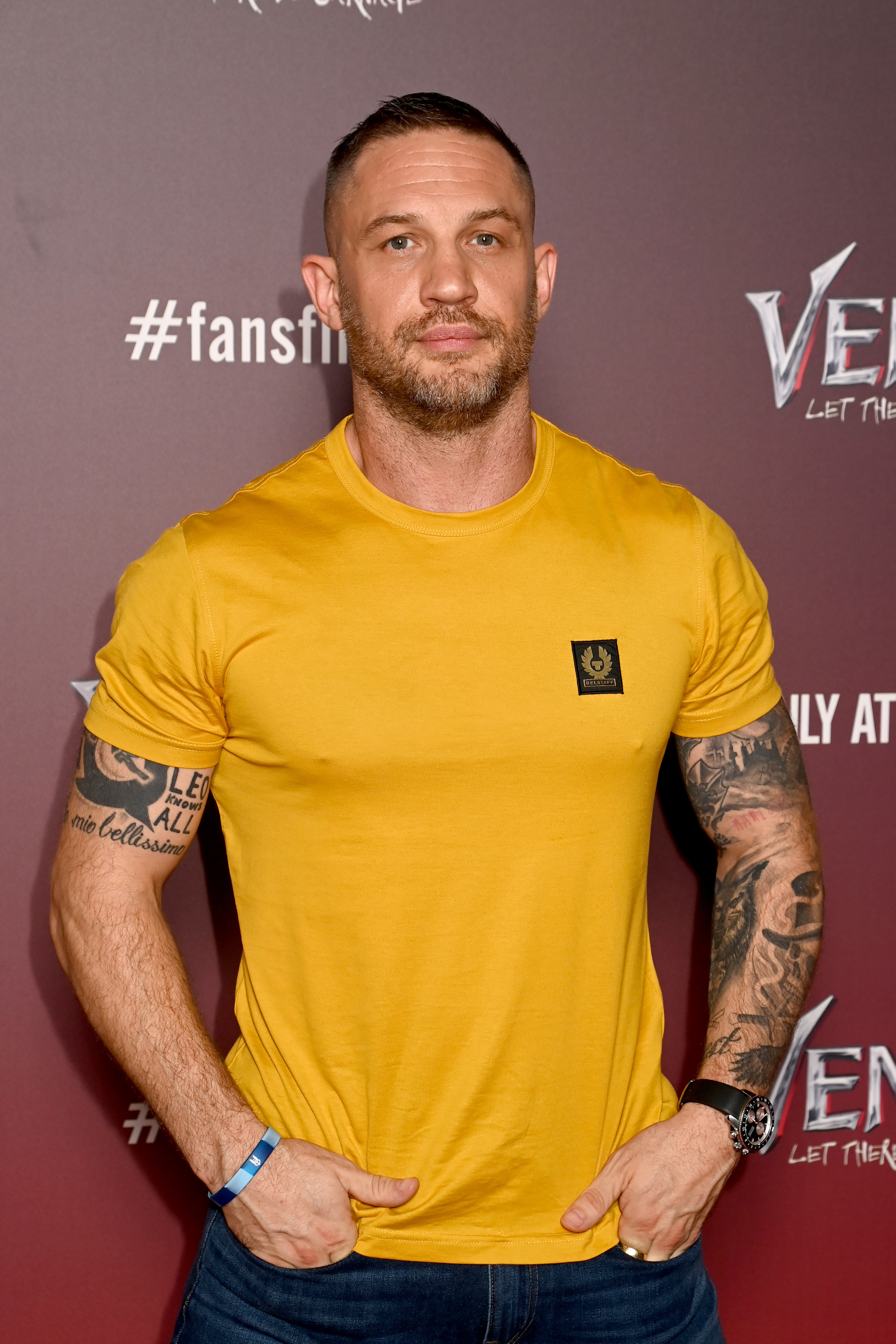Tom Hardy at an event for Venom film