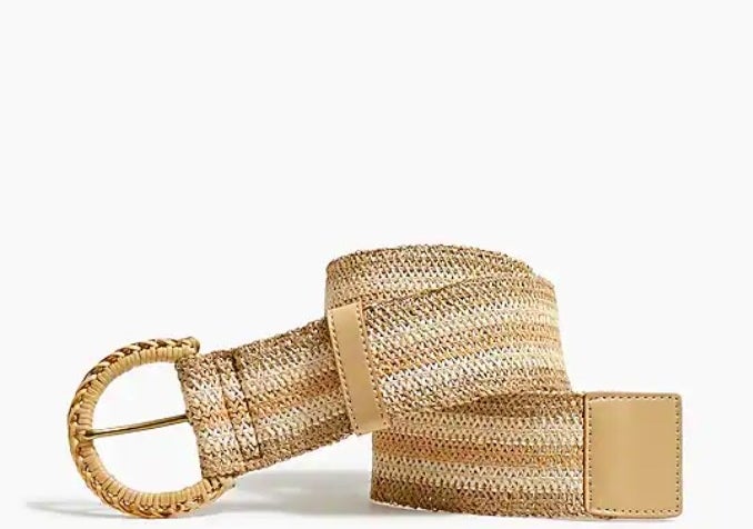 Natural straw belt
