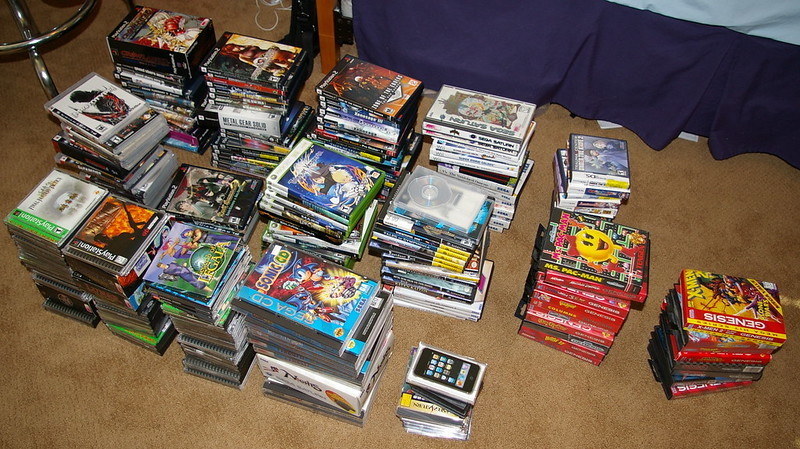 Stacks and stacks of video games
