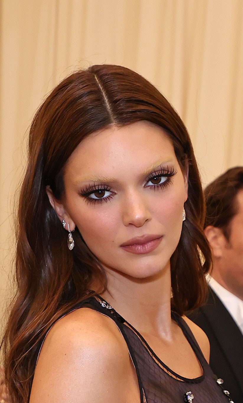 Kendall Jenner with dramatic eye makeup