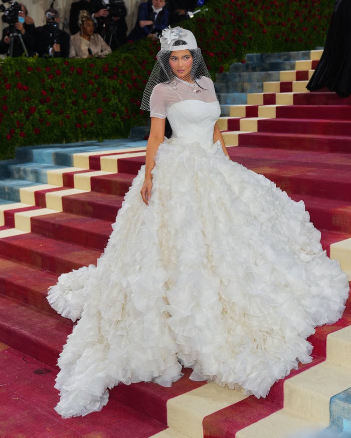 Kylie Jenner's Met Gala Wedding Dress Was In Honor Of Virgil Abloh